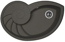 Мойка для кухни Florentina 20.350.E0820.302 Наутилус 82х53 см, с крылом, антрацит