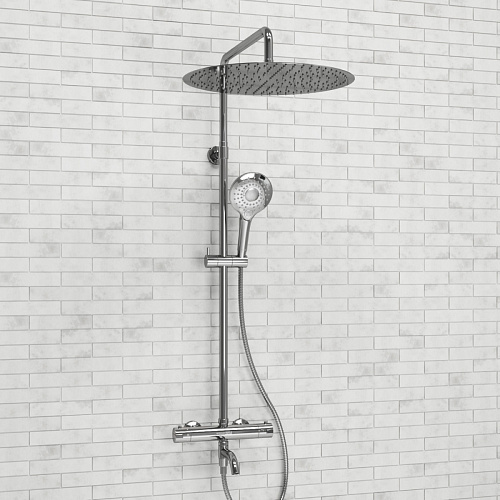 Душевая система WasserKRAFT  A188.117.101.010.CH Thermo