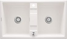 Мойка Deante ZQE_A203 Eridan кухонная гранитная 86x50 см, алебастр