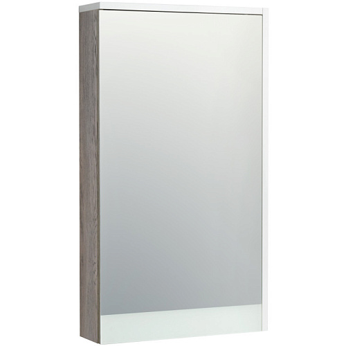 Зеркальный шкаф Акватон 1A221802EAD80 Эмма 46х82 см, белый,дуб наварра купить недорого в интернет-магазине Керамос