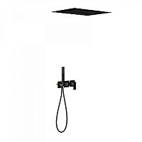 Душевая система Timo Selene SX-2129/03SM скрытого монтажа, черная матовая