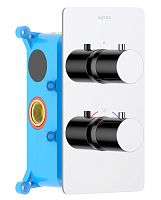 Смеситель Aquatek AQ1391CR Европа термостатический для душа (внешняя и скрытая часть), хром