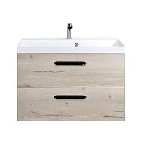 BelBagno AURORA-800-2C-SO-RGB  База под раковину подвесная с двумя выкатными ящиками Исполнение:Rovere Galifax Bianco