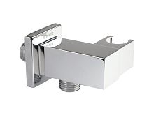 Кронштейн Deante NAC_058K Cascada для подключения шланга с держателем для лейки, хром Кронштейн Deante NAC_058K Cascada для подключения шланга с держателем для лейки, хром
