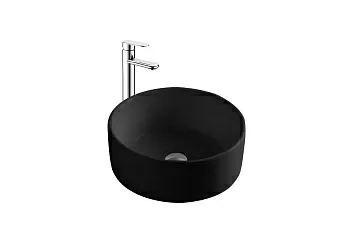 Раковина Aquatek AQ5118-MB для установки на столешницу, 40х40 см, черный матовый