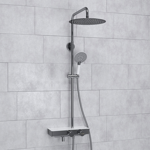 Душевая система WasserKRAFT  A113.116.058.CH Thermo