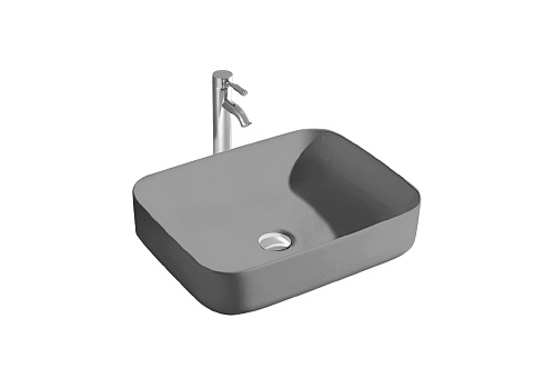 Раковина Aquatek AQ5515-MG Вега для установки на столешницу, 50х39 см, серый матовый Раковина Aquatek AQ5515-MG Вега для установки на столешницу, 50х39 см, серый матовый