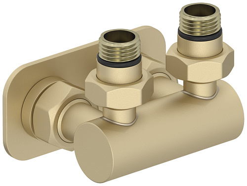 Модуль Сунержа 022-1536-1234, 2х1/2" угловой EU50, матовая шампань Модуль Сунержа 022-1536-1234, 2х1/2" угловой EU50, матовая шампань