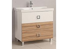 Тумба с раковиной Акватон Стамбул 1A1459K0ST490, эбони светлый