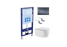 Комплект: Унитаз, Инсталляция, Кнопка смыва Aquatek ЕВРОПА Set AQUATEK ЕВРОПА T-033 4в1