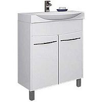 Тумба Акватон 1A1967K1IF010 Инфинити с раковиной, 76х45 см, белый глянец