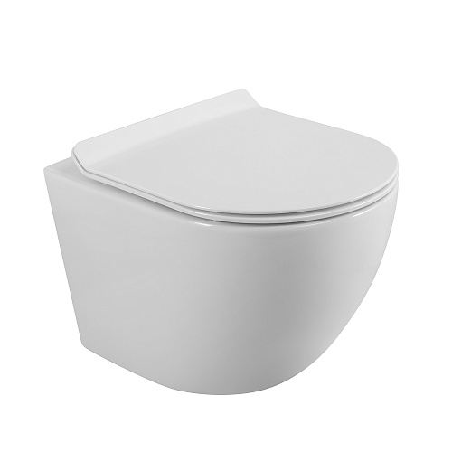 Комплект Унитаз+Сиденье BelBagno SFERA-R BB046CHR/BB076SC