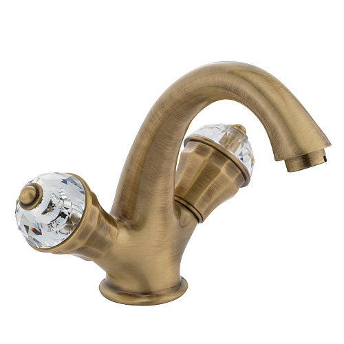 Смеситель Migliore 28011 Prestige Crystal для раковины, бронза Смеситель Migliore 28011 Prestige Crystal для раковины, бронза