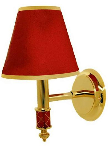 Бра Boheme 765 Murano настенный, золото/красный купить недорого в интернет-магазине Керамос
