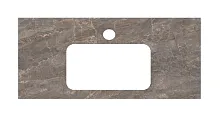 Столешница Kerama Marazzi PL3.VT280\100 Plaza для раковин, встраиваемых снизу, 100 см, Парнас/пепельный лаппатированный Столешница Kerama Marazzi PL3.VT280\100 Plaza для раковин, встраиваемых снизу, 100 см, Парнас/пепельный лаппатированный