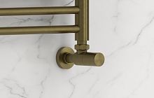 Вентиль Сунержа 05-1400-1212 угловой, (цилиндр) G 1/2" НР х G 1/2" НР, состаренная бронза