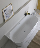 Сет 2014 2.31003.20_Aquanet  PRIORITY 3 Ванна акриловая, пристенная белая, слив-перелив интегрированный