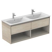 Тумба Ideal Standard E0831UK Connect Air для раковины 130х44 см, подвесная, Wood light brown + Matt Light Brown (светло-коричневое дерево + светло-коричневый матовый) Тумба Ideal Standard E0831UK Connect Air для раковины 130х44 см, подвесная, Wood light brown + Matt Light Brown (светло-коричневое дерево + светло-коричневый матовый)