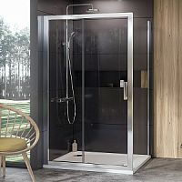 Душевая стенка Ravak 9UV70C00Z1 10PS-90 неподвижная 10°, хром + транспарент