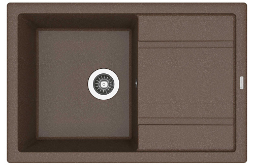 Мойка для кухни Florentina 20.160.D0760.303 Липси 76х51 см, с крылом, мокко снят с производства