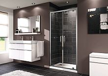 Дверь для душа, двустворчатая, распашная Huppe X1 140905 069 321