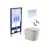 Комплект Aquatek SET Вега cmp-013: рама Standard INS-0000012 + крепеж KKI-0000002 + клавиша KDI-0000013 + унитаз AQ1904-00 с тонким сиденьем Soft-close, белый Комплект Aquatek SET Вега cmp-013: рама Standard INS-0000012 + крепеж KKI-0000002 + клавиша KDI-0000013 + унитаз AQ1904-00 с тонким сиденьем Soft-close, белый