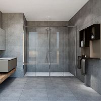 Душевая дверь Vincea VDS-1G2200CL Garda, 200х190 см, профиль хром/стекло прозрачное