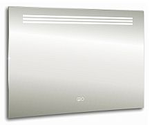 Зеркало Aquanika AQQ6080RU01 QUADRO 80х60 см: сенсорный выключатель, антипар, часы