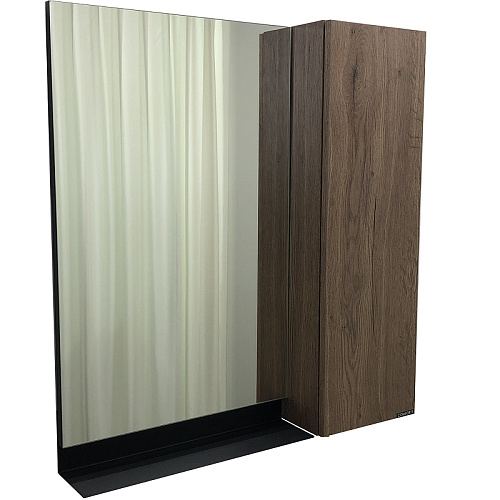 Зеркальный шкаф Comforty 00-00004149061 Кельн 75х80 см, дуб темный Зеркальный шкаф Comforty 00-00004149061 Кельн 75х80 см, дуб темный