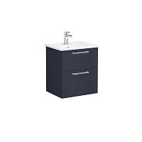 Тумба Vitra 68270 Root с квадратной раковиной 60х47 см, подвесная, MDARKBLUE (матовый темно-синий) Тумба Vitra 68270 Root с квадратной раковиной 60х47 см, подвесная, MDARKBLUE (матовый темно-синий)