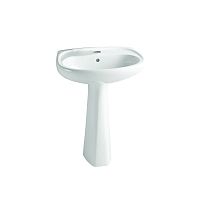 Раковина Vitra 9600B003-7650 Normus подвесная 55х42 см, с пьедесталом, белая Раковина Vitra 9600B003-7650 Normus подвесная 55х42 см, с пьедесталом, белая