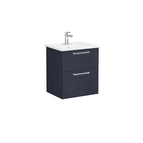 Тумба Vitra 68270 Root с квадратной раковиной 60х47 см, подвесная, MDARKBLUE (матовый темно-синий) Тумба Vitra 68270 Root с квадратной раковиной 60х47 см, подвесная, MDARKBLUE (матовый темно-синий)
