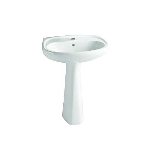 Раковина Vitra 9600B003-7650 Normus подвесная 55х42 см, с пьедесталом, белая