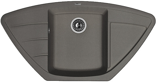 Мойка для кухни Florentina 20.180.D0980.102 Липси 98х51 см, с крылом, черная снят с производства