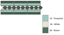 Неглазурованный керамогранит TOPCER Victorian Designs BelfastBorder2Strip