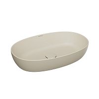 Раковина Kerama Marazzi PLR.wb.60\SAN Plaza накладная 63х43 см, песочный матовый Раковина Kerama Marazzi PLR.wb.60\SAN Plaza накладная 63х43 см, песочный матовый