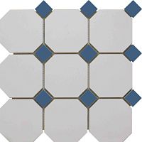 Декоративный элемент MEGA TILE Crayon OctagoneTCWhiteMatTCCobaltBlueMat10/4 Декоративный элемент MEGA TILE Crayon OctagoneTCWhiteMatTCCobaltBlueMat10/4