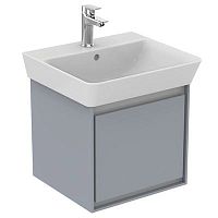Тумба Ideal Standard E0842EQ Connect Air для раковины 50х40 см, подвесная, Glossy Light Grey + Matt White (светло-серый глянцевый + белый матовый) Тумба Ideal Standard E0842EQ Connect Air для раковины 50х40 см, подвесная, Glossy Light Grey + Matt White (светло-серый глянцевый + белый матовый)