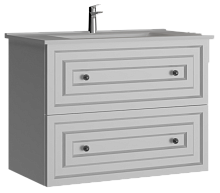 Тумба с раковиной Creavit Kayra KY0080.42.MBY + SU080-00CB00E-0000