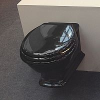 Simas LA18nero  Lante Унитаз подвесной 53х38,5см, цвет черный (модель с ободом!)