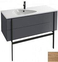 Тумба под раковину Jacob Delafon EB3036-E16 Nouvelle Vague два ящика и одна полка /120/ ореховое дерево, 90х45х45