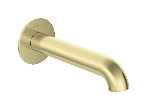 Излив Deante NQS_R81K Silia для ванны 205 мм, брашированное золото Излив Deante NQS_R81K Silia для ванны 205 мм, брашированное золото