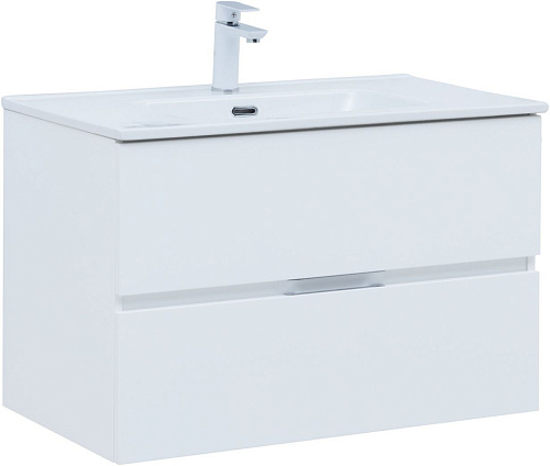 Тумба с раковиной Aquanet 00274114 Алвита New, 81х47 см, белая Тумба с раковиной Aquanet 00274114 Алвита New, 81х47 см, белая снят с производства