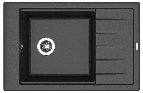 Мойка для кухни Florentina 20.275.D0780.302 Липси 78х51 см, с крылом, антрацит снят с производства