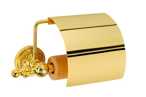 Держатель Boheme 10401 Imperiale для туалетной бумагис крышкой, золото купить недорого в интернет-магазине Керамос