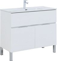 Тумба с раковиной Aquanet 00274185 Алвита New, 101х47 см, белая