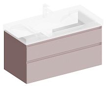 Тумба Kerama Marazzi CUB.100.2\MAL Cubo под раковину подвесная 100х47 см, мальва матовый