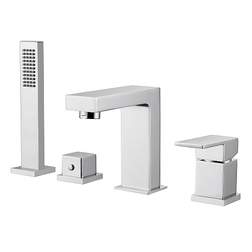 Смеситель ABBER AF8213 Daheim на борт ванны, хром