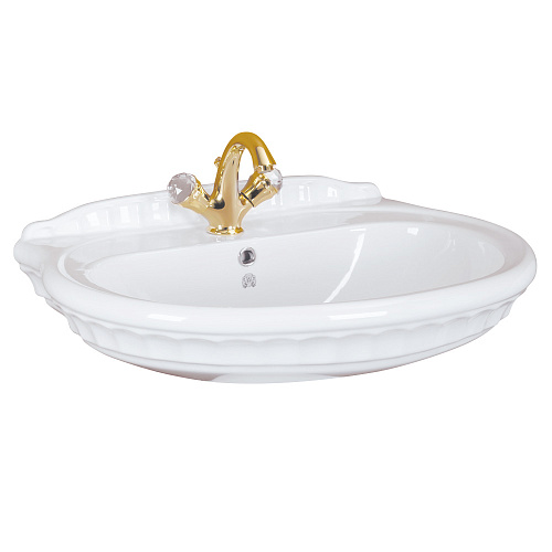 Раковина Migliore 20920 Gianeta "Тюльпан" 70х58 см, белая Раковина Migliore 20920 Gianeta "Тюльпан" 70х58 см, белая