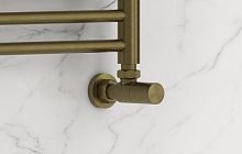 Вентиль Сунержа 05-1400-1234 угловой, (цилиндр) G 1/2" НР х G 3/4" НГ, состаренная бронза